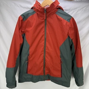L.L. Bean Kids Boys Size XL 18 Orange Zip In Fleece Lined Winter Coat Jacket - Picture 1 of 6