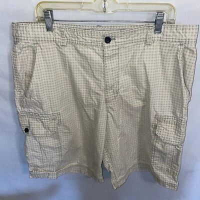 Pantalones Cortos Carga Izod Para Hombre Talla 38 Beige Rayas Entrepierna 10 Tiro 12 Comodidad Atletismo Foto 1 de 4