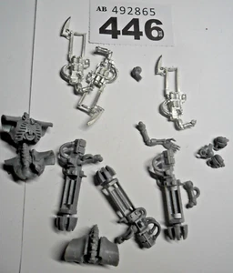 Warhammer 40k Necron Immortal rare metal components plastic destroyer bits W446 - Picture 1 of 4
