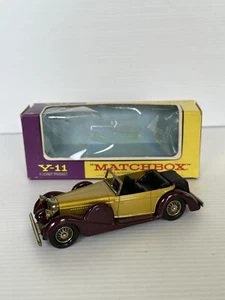 MATCHBOX MODELS OF YESTERYEAR Y-11 1938 LAGONDA DROPHEAD COUPE MADE IN ENGLAND. - Picture 1 of 4