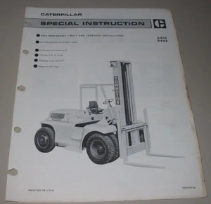 Service Manual Caterpillar Special Instructions Test Procedures + Installation! - Foto 1 di 1