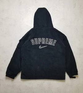 Supreme X NIKE Arc Corduroy Hooded Parka Jacket Zip Outerwear DM1772-010 XL - Picture 1 of 24