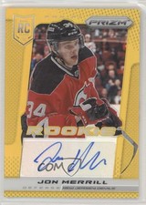 2013-14 Panini Anthology Update Gold Prizm /10 Jon Merrill #368 Rookie Auto RC