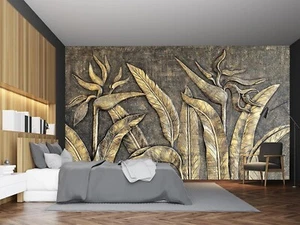 Luxurious 3D Bird of Paradise Wallpaper Mural 158" x 110" for Bedroom Elegance - Picture 1 of 8