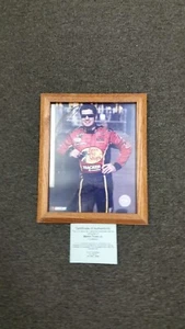 MARTIN TRUEX AUTOGRAPHED PICTURE 8" X 10" IN FRAME W/COA BY RACING REFLECTIONS - Picture 1 of 1