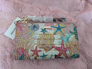 NWT Brahmin Daisy Starlight Lg Wristlet Coastal Starfish Shells Seashells Beach - Picture 1 of 9