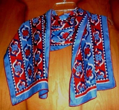 Vera Very Elegant 100% Rayon and Silk Scarf with Elegant design, Made in Japan! - Изображение 1 из 4