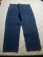 Carhartt Jeans B146 DST Mens 41x29 Tag Size 42x30 Straight Leg Work Cotton Blue
