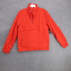 Xersion Mens Jacket Size Medium Zydeco Red Pullover Half Zip Long Sleeve New