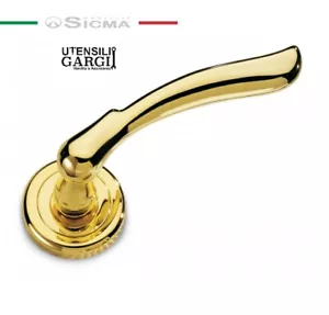 COPPIA MANIGLIA PER PORTA CON ROSETTA E BOCCHETTA-SICMA SERIE IRIS MADE IN ITALY - Imagen 1 de 13