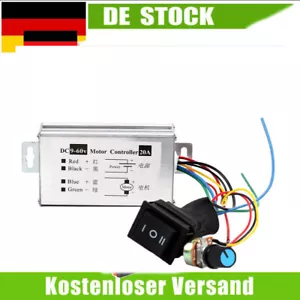9V 12V 24V 36V 48V 60V DC 20A PWM Motordrehzahlregler Controller 9V - 60V - Bild 1 von 9