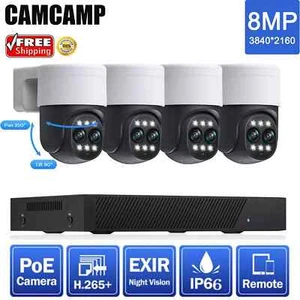 8MP 4K PoE Security Camera System Outdoor 8CH NVR Video Home IP CCTV Auto Track - Picture 1 of 10