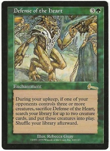 MTG Defense of the Heart Urza's Legacy Rare LP - Picture 1 of 2