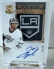 2021-22 Upper Deck The Cup Inked Signatures Quinton Byfield On Card Auto 73/75