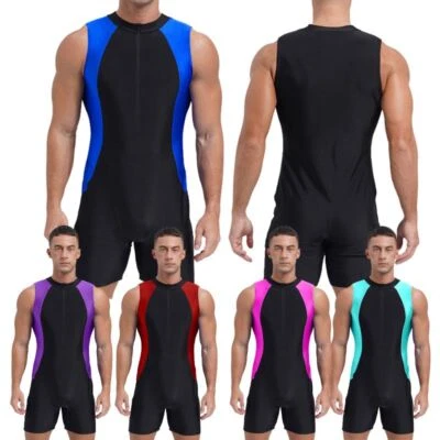 Männer Rompers Shapewear Bodysuit Badeanzug Pullover Schwimmbad Bademode Kostüm - Bild 1 von 4