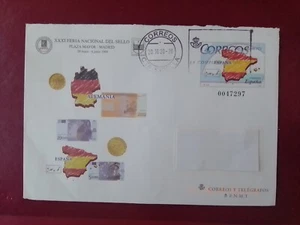 SOBRES ENTERO POSTALES ESPAÑA 1999 XXXI FNS MADRID PAÍSES DEL EURO. CIRCULADO - Imagen 1 de 1