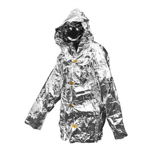 Survival Poncho Kapuze Silber Aluminium Rettungsdecke Outdoor Überleben Notfall - Bild 1 von 4