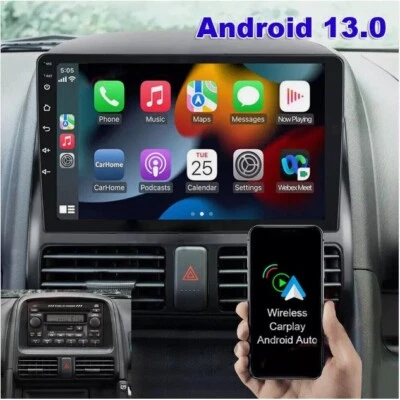 For Honda CR-V CRV 2002-2006 Apple CarPlay Android 15 Car Stereo GPS Radio WIFI - Image 1 of 4