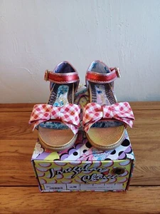 Irregular Choice Sandalias Rojo Picnic Día Euro Talla 41 Nuevas - Imagen 1 de 9