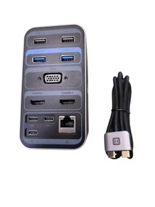 Estación de Acoplamiento Tobenone Macbook Doble Monitor 13 en 2 Triple Pantalla USB-C Hub  - Imagen 1 de 9