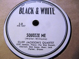 1944 Cliff Jackson's Quartet SQUEEZE ME/ Quiet Please BLACK & WHITE 3 Bob Casey - Picture 1 of 2