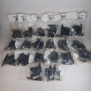 VTG Amerock Lot 40 Spade Tip Hammered Colonial Black 3/8" Inset Hinges BP3405-CB - Picture 1 of 5