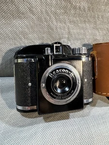 BEACON II Film Camera By Whitehouse Products With Leather Carry Case -VERY GOOD! - Picture 1 of 9