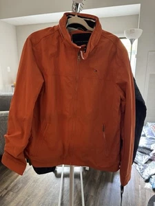 Tommy Hilfiger Mens Windbreaker Jacket Orange Size M - Picture 1 of 1