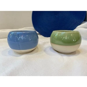 Sämling Starter Sukkulenten Pflanzgefäß Topf Set 2"x3" blau grün - Bild 1 von 5