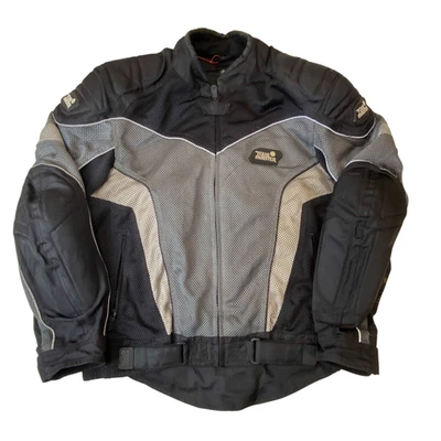 TourMaster Intake Motorcycle Jacket Mens M Black Grey Padded Rider Protection - Image 1 of 4