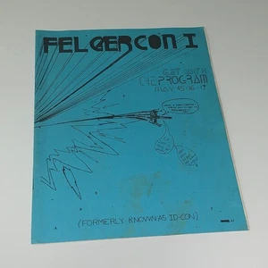 Vintage FEL GER CON I Sci Fi Convention Program circa 1982 Dorleac Buck Rogers - Bild 1 von 12
