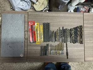 Juego de brocas grandes con estuche-HSS/JOBBER/Maquinista/Tornillo piloto AFILADO - EE. UU. - Imagen 1 de 10