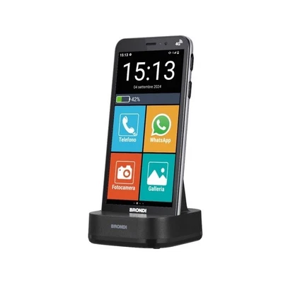 Brondi AMICO VERO 4G 14,5 cm (5.7") Doppia SIM Android 14 3 GB 32 GB 2800 mAh Ne - Immagine 1 di 4