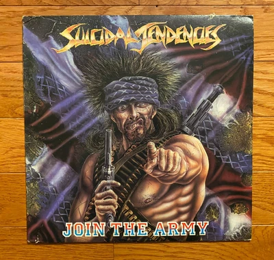 Suicidal Tendencies - Join the Army LP Caroline Records 1987 Pressing w/ Inner Foto 1 de 4