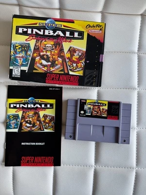 SUPER PINBALL SNES Box, Cartridge & Manual - Image 1 of 4
