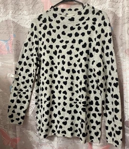 LOFT Damen Petite LP Animal Print Pullover Stehkragen Kuschelpullover Wollmischung - Bild 1 von 9