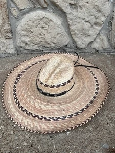 Sombrero de Vaquero Cavender's Ranch Collection Pinto Palm Ala Ancha Western Talla L - Imagen 1 de 8