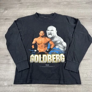 Vintage WCW Goldberg Shirt Kinder Jugend schwarz Wrestling Langarm 90er WWE WWF - Bild 1 von 7