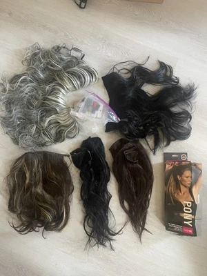 НОВЫЙ ЛОТ ИЗ 7 удлинителей человеческих волос Remy Body Wave черные коричневые 18–20–22 дюйма ПРИМЕЧАНИЯ - Изображение 1 из 4