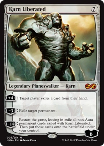 NM-Mint, English MTG Regular Karn Liberated Ultimate Masters Magic the Gathering - Image 1 of 1