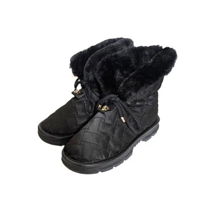 Kurt Geiger Quilted Kids Ankle Boots Size 33/2M Mini Orson Satin Shell Comfort - Image 1 of 4
