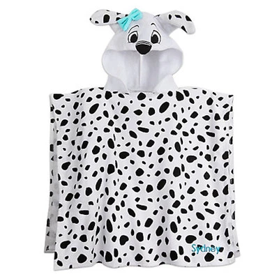 NWT DISNEY STORE 101 DALMATIANS Beach Towel Hooded Poncho Bath Towel - Image 1 of 3