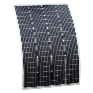 150W semi-flexible fibreglass ETFE solar panel w/ rear junction box and 3m cable - Picture 1 of 5