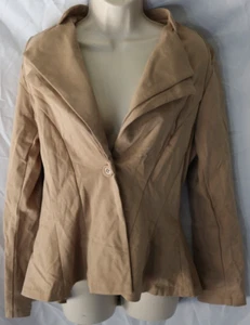 Anzugjacke Damen Hybrid beige doppeltes Revers Größe XL neu mit Etikett - Bild 1 von 4