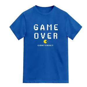 GAME OVER Funny Printed T-Shirts, Unisex Logo T-Shirts with Customization Option - Picture 1 of 11