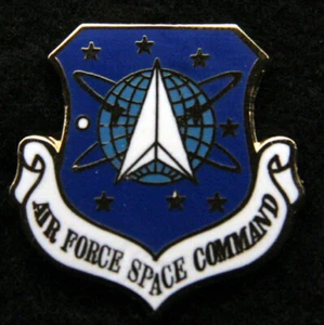 SPACE Command AFSC LAPEL HAT PIN UP PETERSON AFB USAF US AIR FORCE VETERAM GIFT - Picture 1 of 12