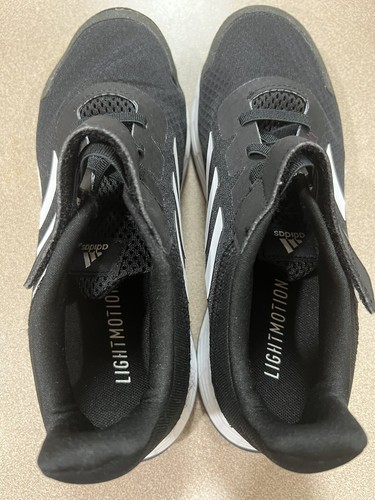 ADIDAS DURAMO SL C UNISEX BAMBINI BIANCO NERO CON SUOLE ROSA TAGLIA 3 GIOVANE CARINO