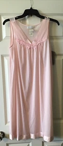NWT Vassarette Sleeveless Pink Nightgown Size Small Knee Length NYLON - Picture 1 of 4