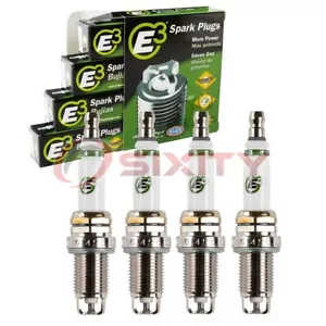 4 pc E3 Spark Plugs for 1987-2011 Toyota Camry 2.0L 2.2L 2.4L L4 Ignition ib - Picture 1 of 5