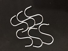 12pc S HOOKS Stainless Steel Hanging Storage Market Stall Kitchen Display Hanger